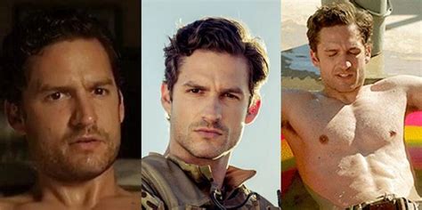 Ben Aldridge leads the Knock at the Cabin cast alongside fellow queer actor Jonathan Groff as a married couple on vacation at a log cabin with their young daughter when four strangers hold them. . Ben aldridge shirtless